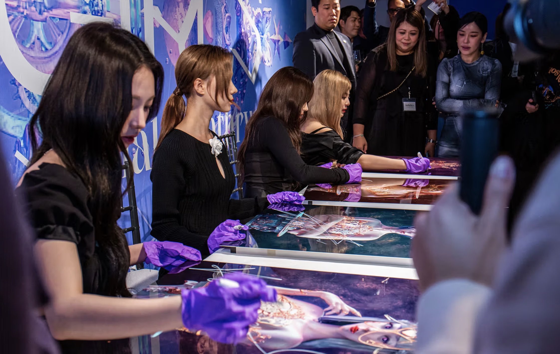 Signing of physical twin of NFT in New York, U.S.